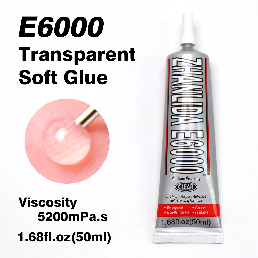 50 мл E6000 жидкая мягкая пленка клей липкий металл дерево пластик кожа ткань обувь