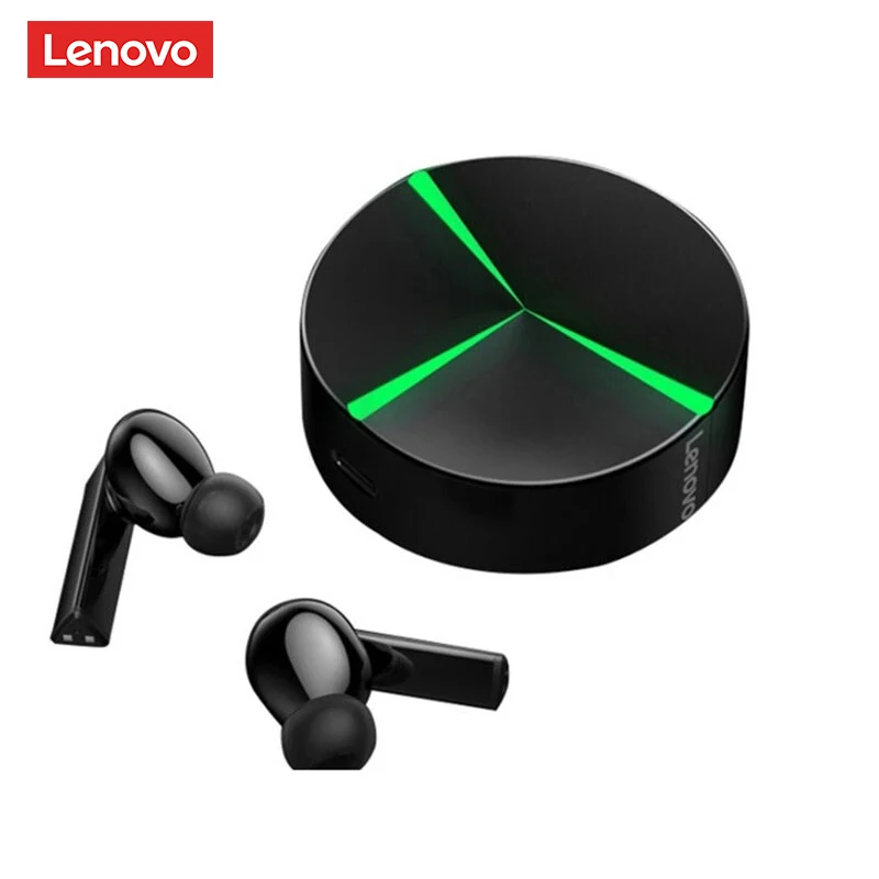 

Lenovo-auriculares inalámbricos GM1 con Bluetooth 5,0, dispositivo de audio TWS, resistente al agua, con micrófono y Control por