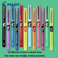 12 pcs japanese pilot gel pen bx v5 straight liquid syringe pen 0 5 mm 12 colors to choose from smooth writing stationery