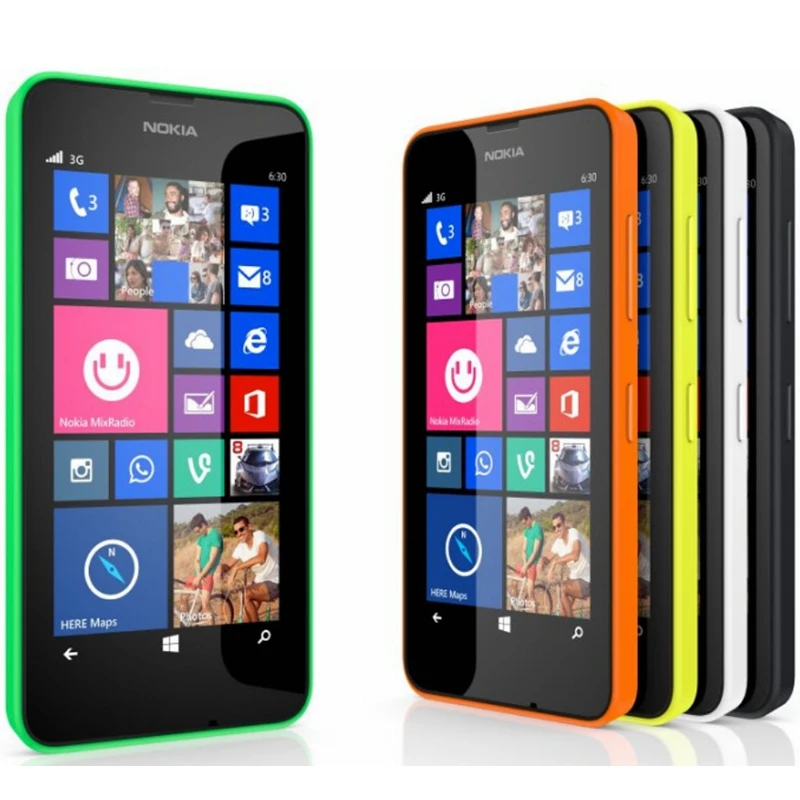 original nokia lumia 635 4g lte unlock cell phone windows os 4 5 quad core 8g rom 5 0mp wifi gps mobile phone free global shipping