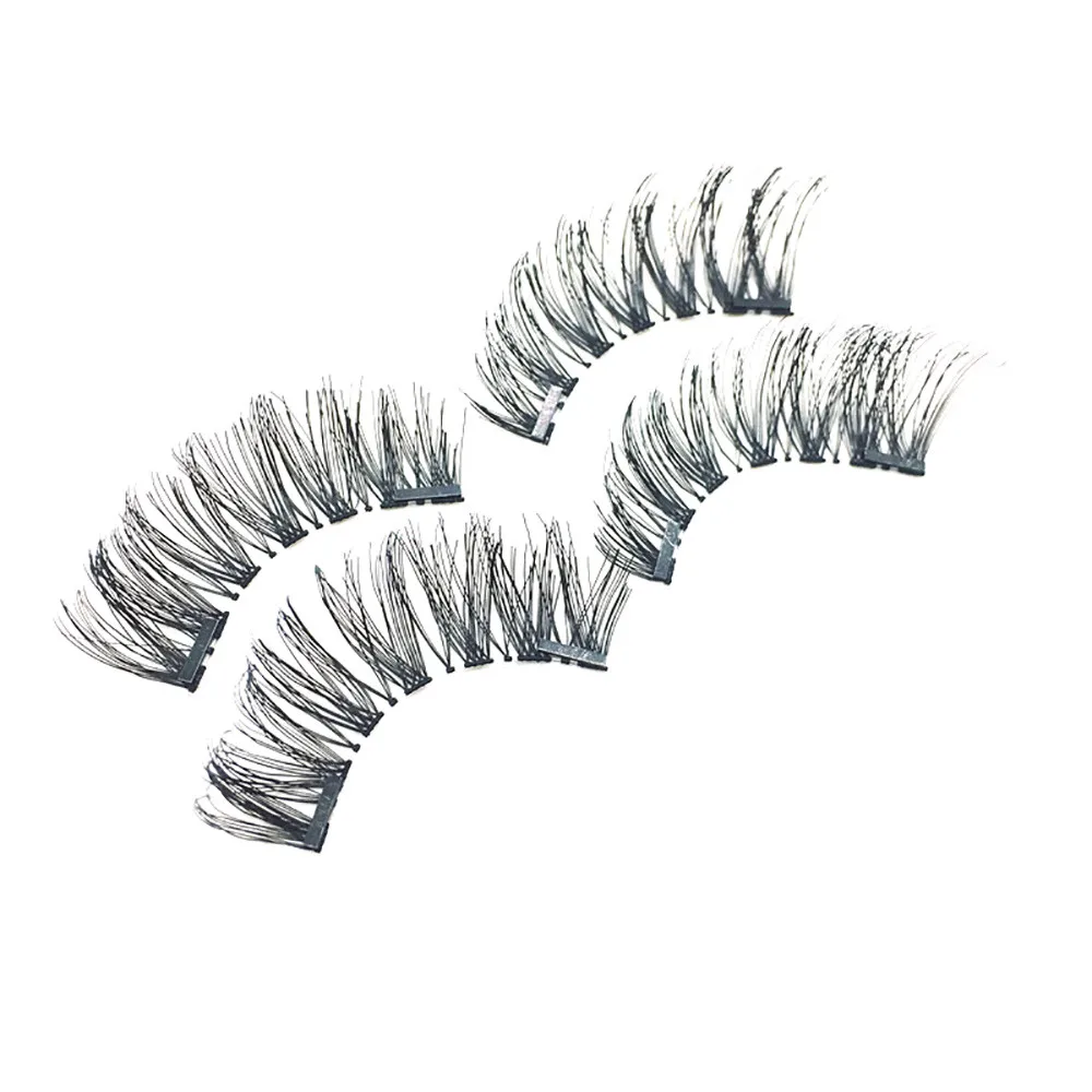 1 пара 3D Магнитные накладные ресницы для макияжа Многоразовые Накладные