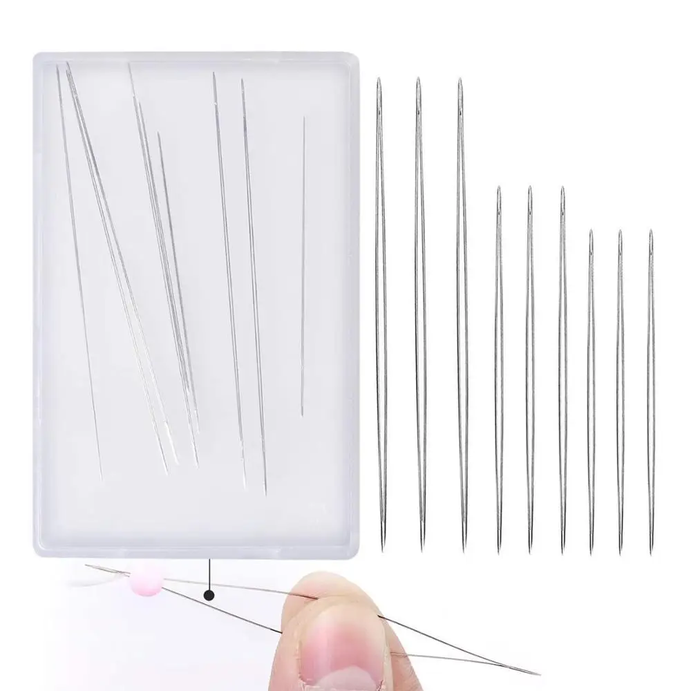 9 шт. иглы для жемчуга с бутылкой бусин рукоделия и изготовления ювелирных