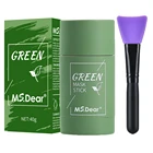 Маска с зеленым чаем карандаш для лица, очищающий уход за кожей лица, корейская косметика против черных точек, крем для лечения акне, глиняные маски, инструменты
