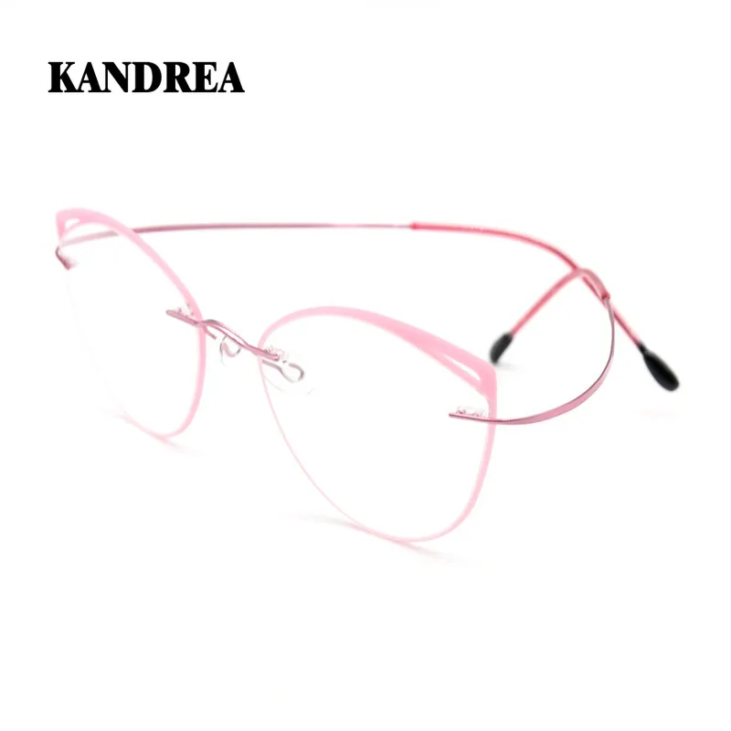 KANDREA 2020 оптические очки оправа для женщин бета титановые модные с защитой от