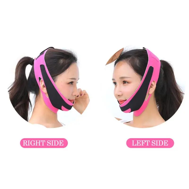 

Pink Facial Slim Belt V-Line Lift Up Mask Neck Slimming Thin Band Anti-Aging Facial Thin Beauty tool