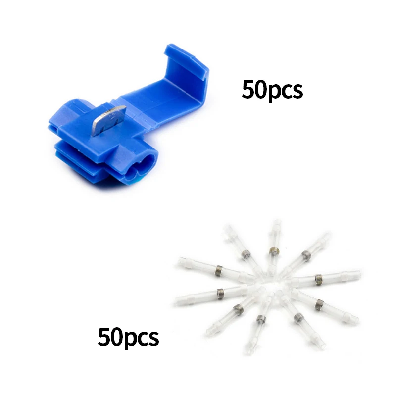 50 шт. замок провода электрический кабель Разъем синий изолированный Быстрый
