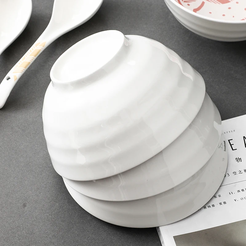 8 дюймовая керамическая миска для супа столовые приборы из лапши с цветной