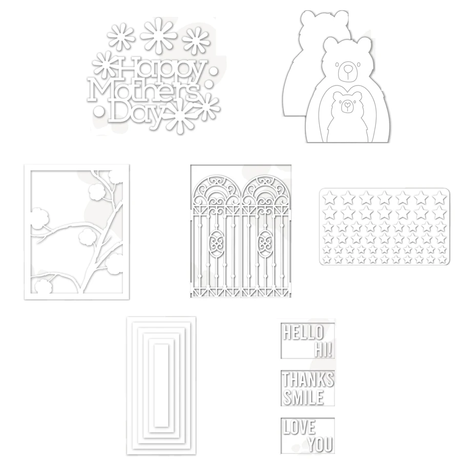 

2021 Пружинные элементы металлические Вырубные штампы мм Сделай Сам Скрапбукинг Фотоальбом декоративное тиснение бумажная карта ремесло фо...