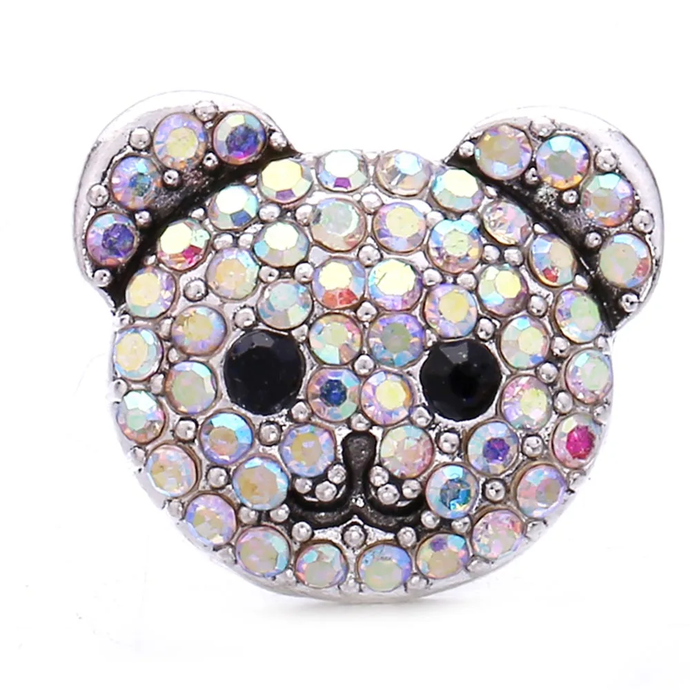 5 шт./лот кнопки ювелирные изделия талисманы браслет кристалл горный хрусталь 18