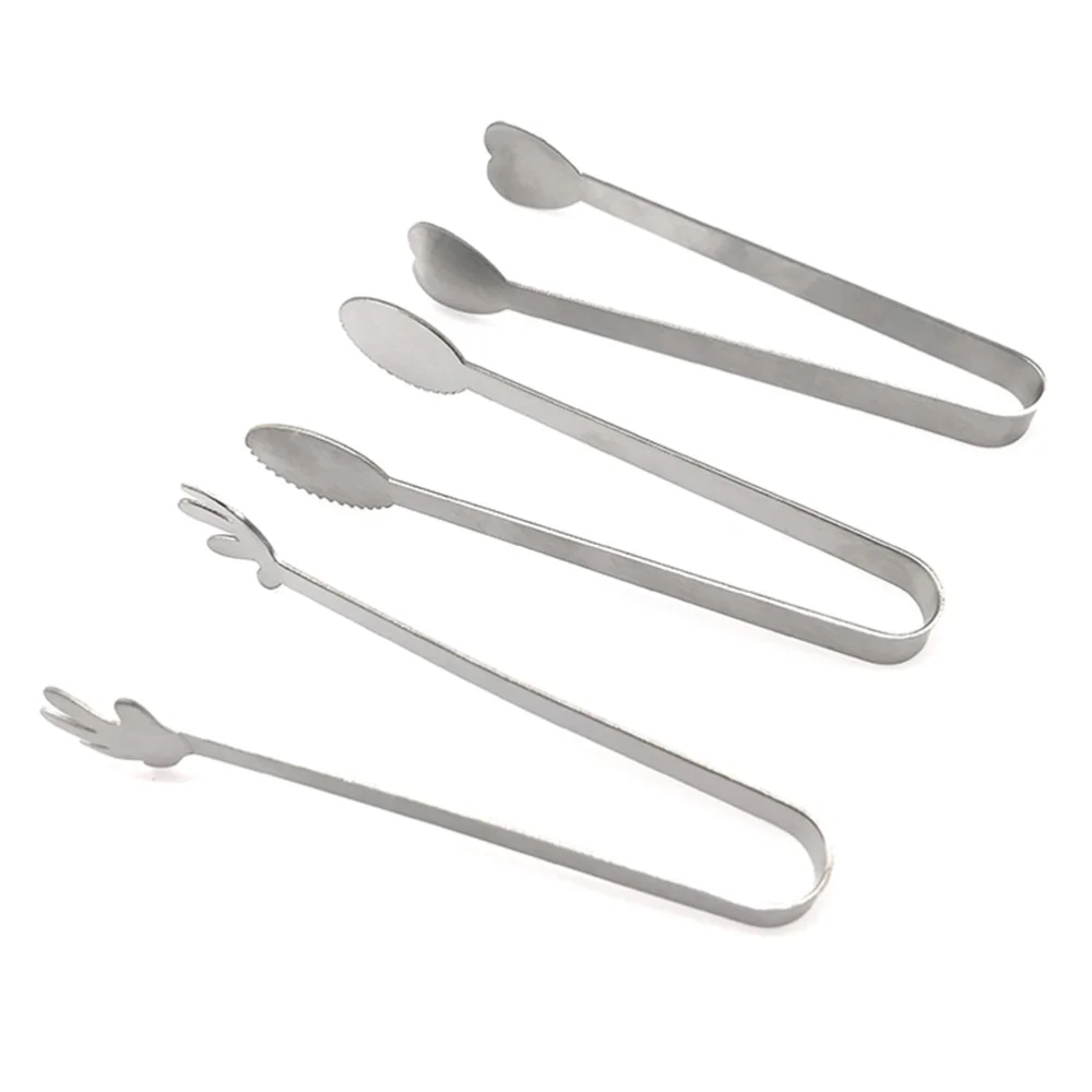 

Stainless Steel Mini Lemon Tong Cube Sugar Tongs Ice Tong Food Serving Tool for Party Cafe Bar Home (Heart Shape)