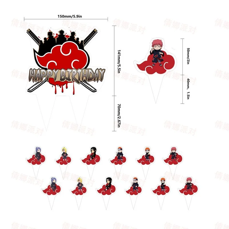 Аниме Наруто тема украшения набор воздушных шариков с детское платье для дня
