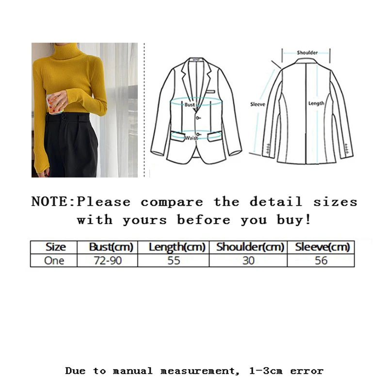 

Vangull Basic autumn winter tight female turtleneck Sweater Causal long sleeve women pullover sweater Office lady Soft Warm Tops