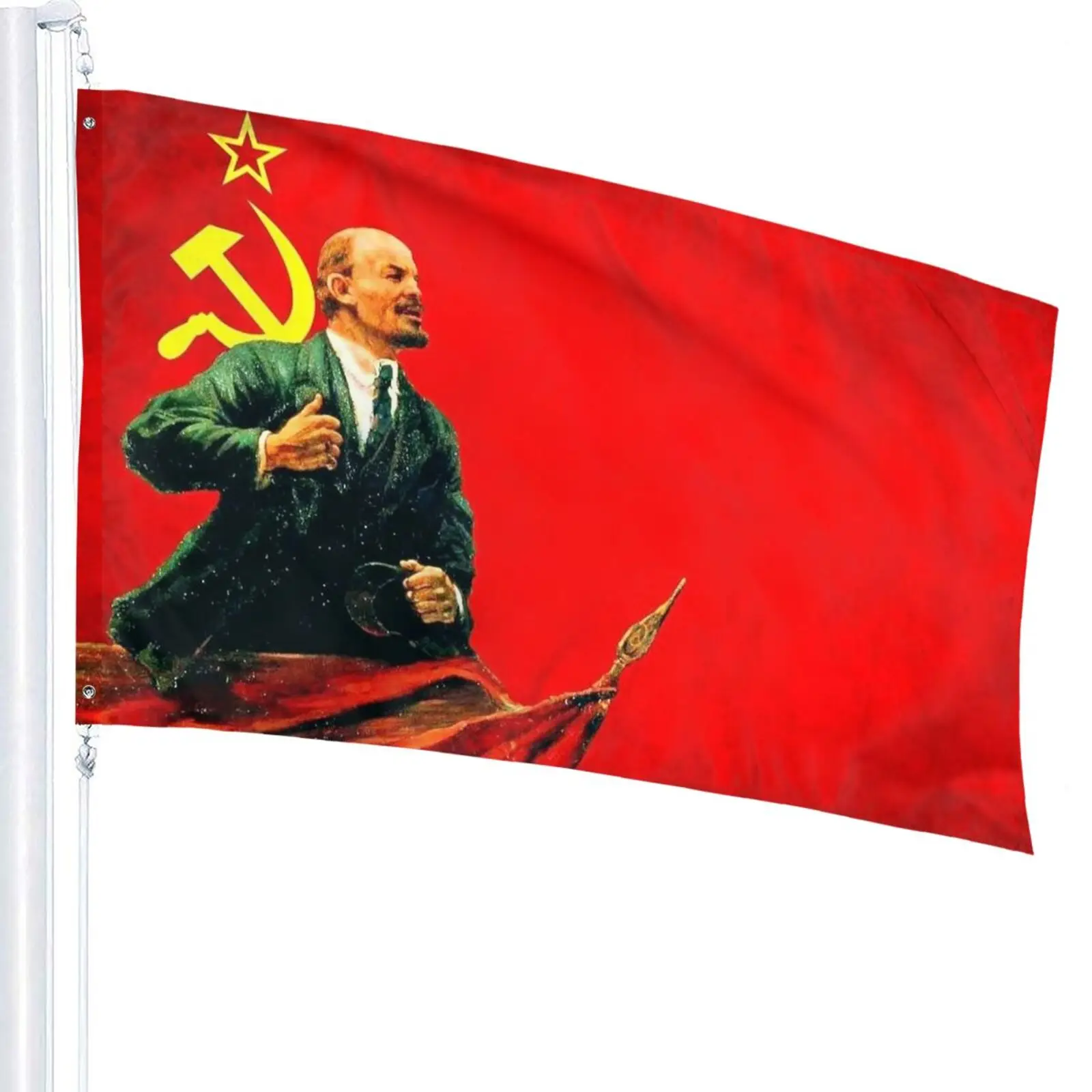 Флаг для вечеринки Lenin 90x150 см | Дом и сад
