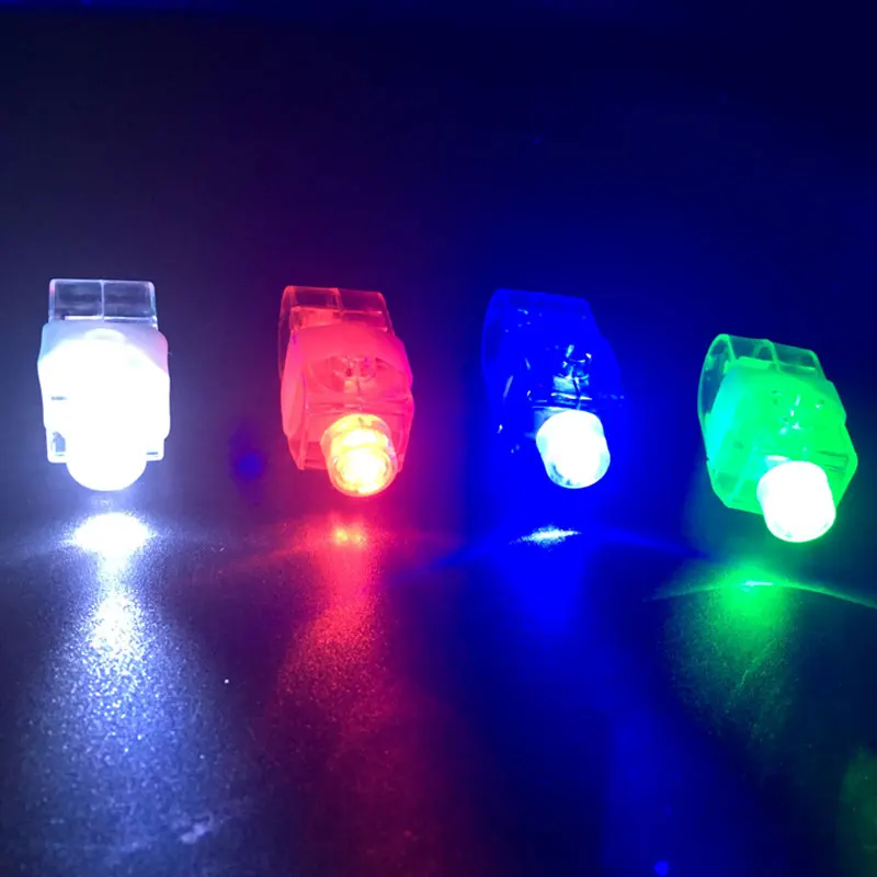 Luces LED de colores brillantes para los dedos, l&aacute;mparas de emisi&oacute;n de l&aacute;ser para celebraci&oacute;n de boda, Festival, decoraci&oacute;n de fiesta de cumplea&ntilde;os para ni&ntilde;os, 50 unids/lote-5