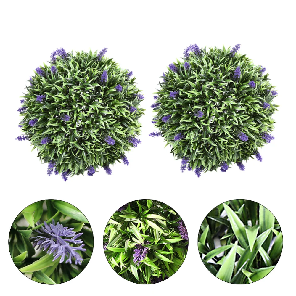 

2pcs Artificial Grass Hanging Plant Simulated Grass Landscaping Plant