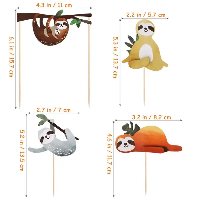 

Birthday Cake Toppers Sloth Shape Birthday Party Cake Decoration Lazy Cancer Patient Cute Sloth Private House Cake Decoration