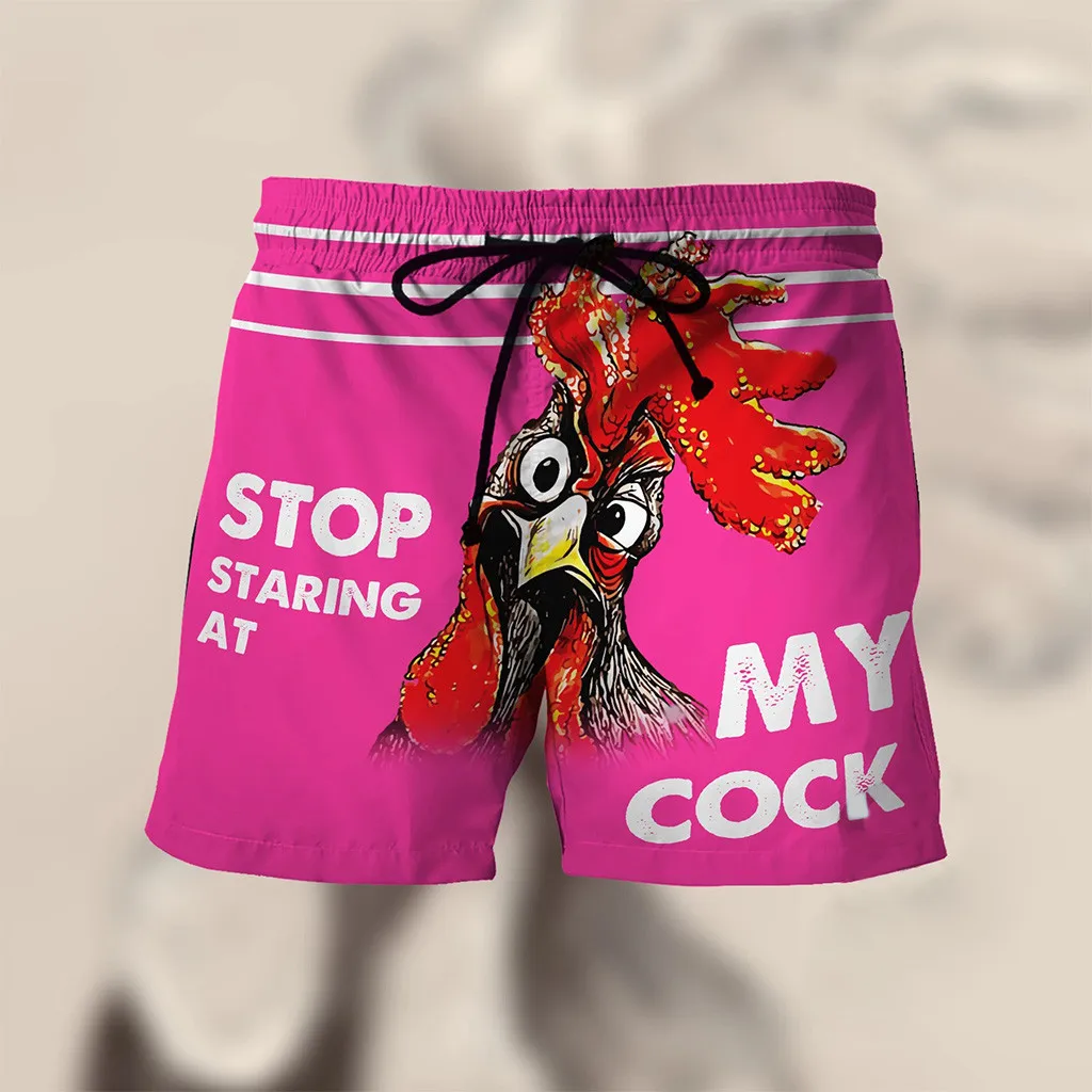 Мужские Веселые шорты со шнурком пляжные эластичные бермуды размера плюс с