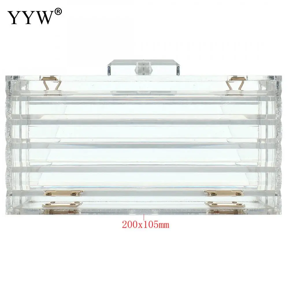 Women Bag Acrylic Clear Purse Cute Transparent Hard Crossbody Bag Lucite See Through Handbags Evening Women Clutch Bag