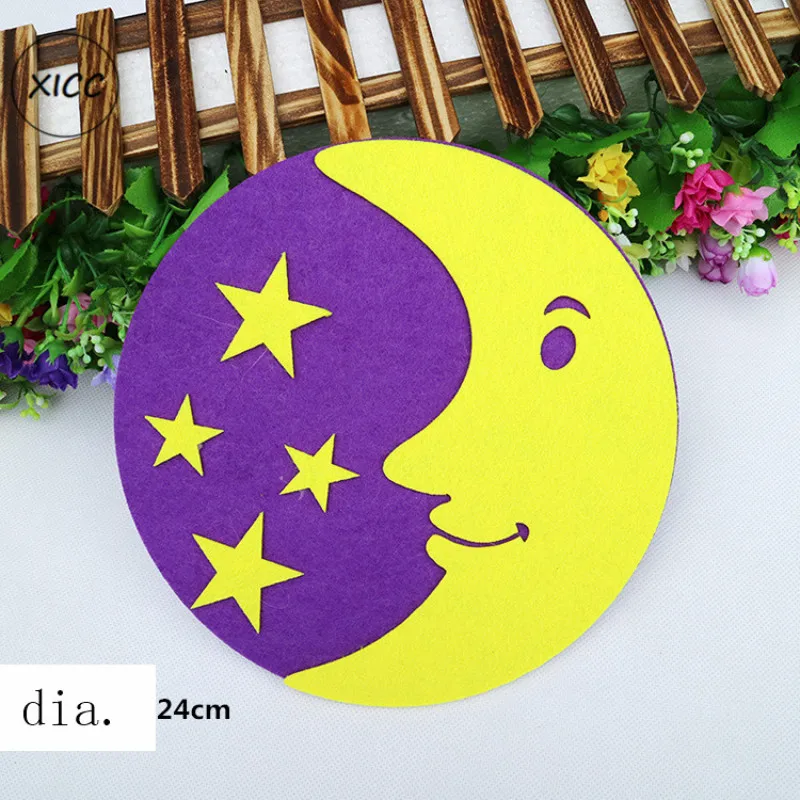 Со смайликом защита от солнца плотный нетканный фетровой ткани настенные