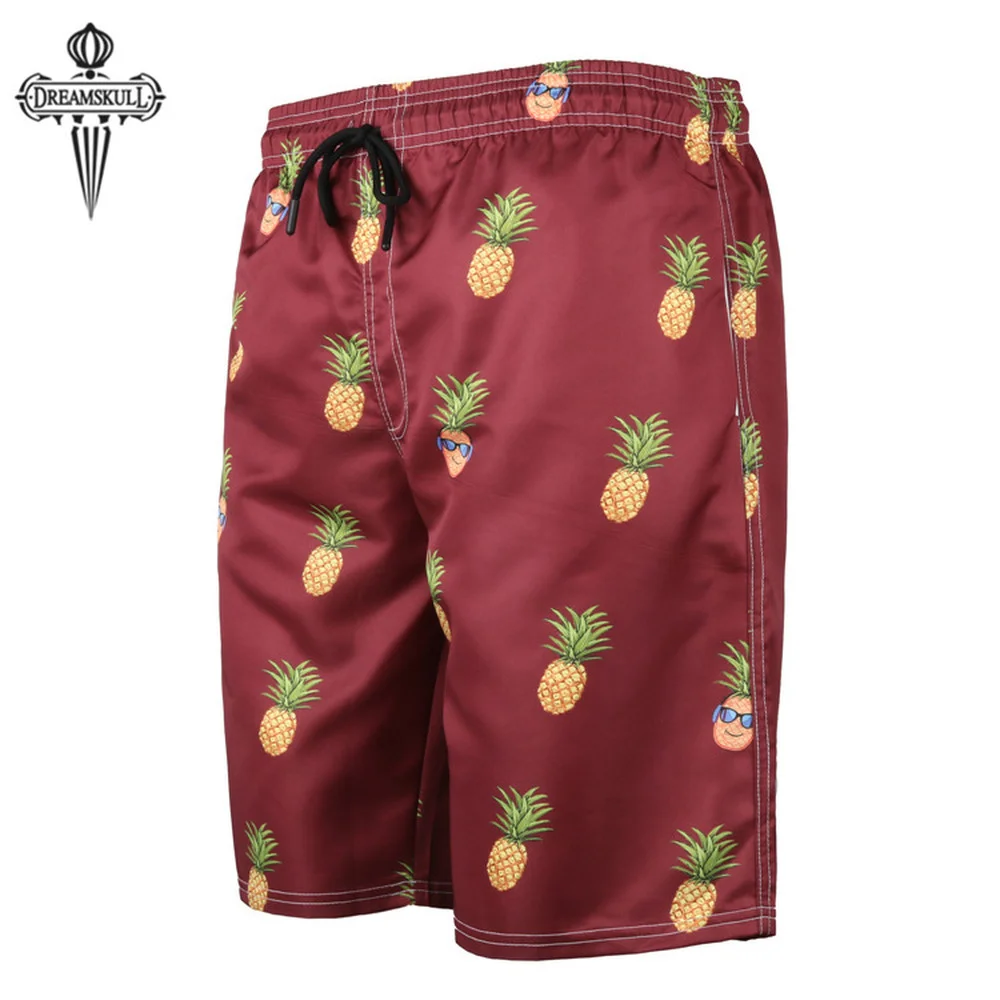 Мужские пляжные шорты быстросохнущие спортивные бермуды с 3D принтом одежда для