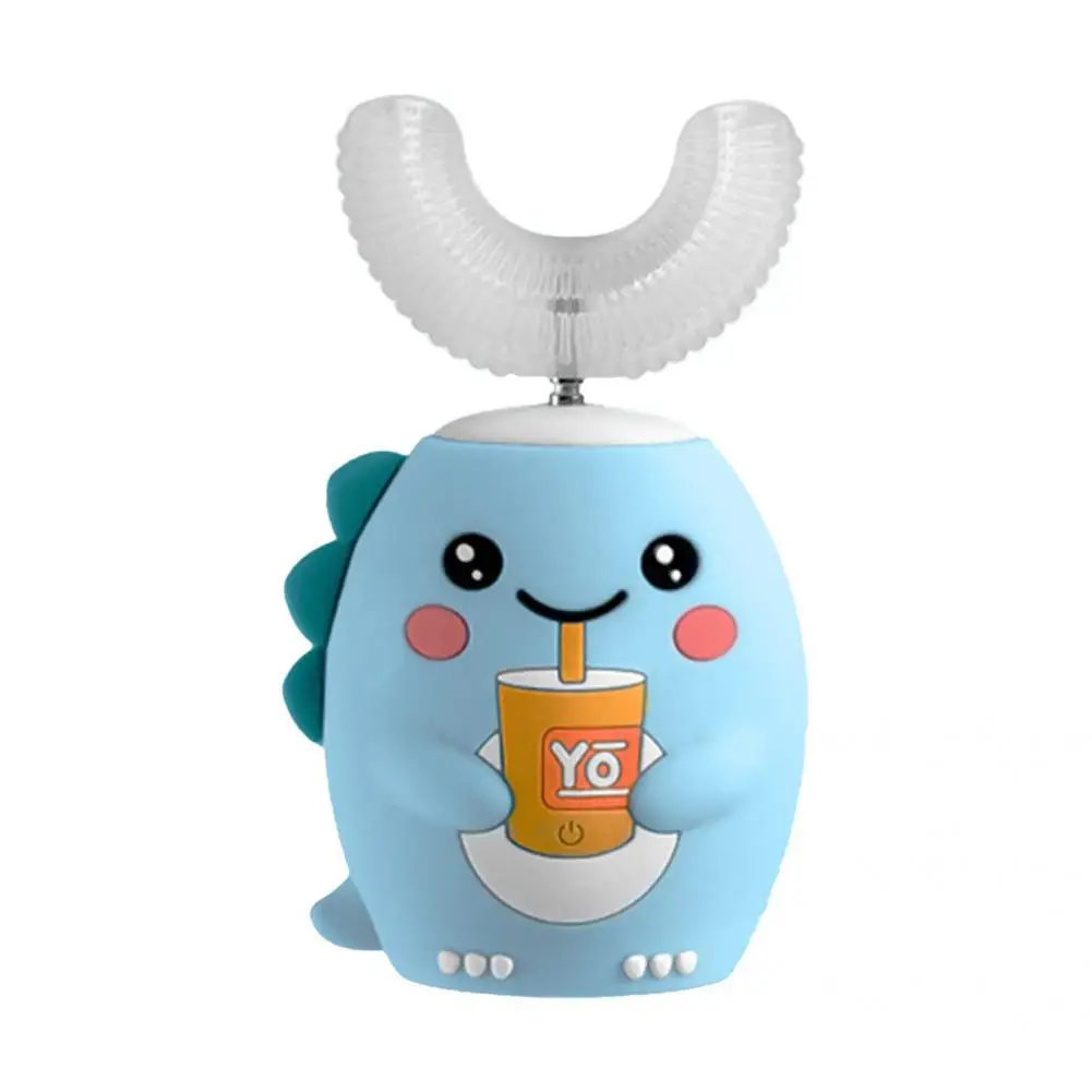 

Smart 360 Degrees U Electric Toothbrush Kids Silicon Automatic Ultrasonic Teeth Tooth Brush Cartoon Pattern Children