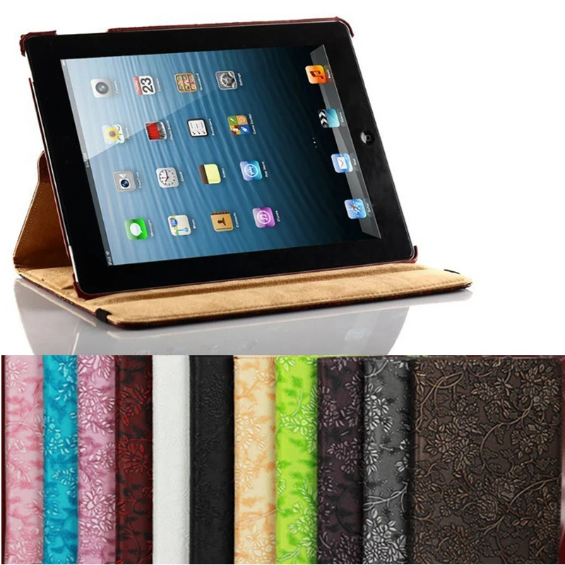 Чехол для Apple iPad 2/9 7 из ПУ кожи с 3d рисунком винограда|cover for apple ipad|case applecase ipad 2 |