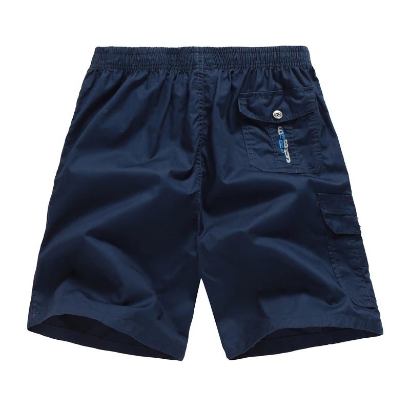 Мужские хлопковые спортивные шорты повседневные однотонные для занятий в