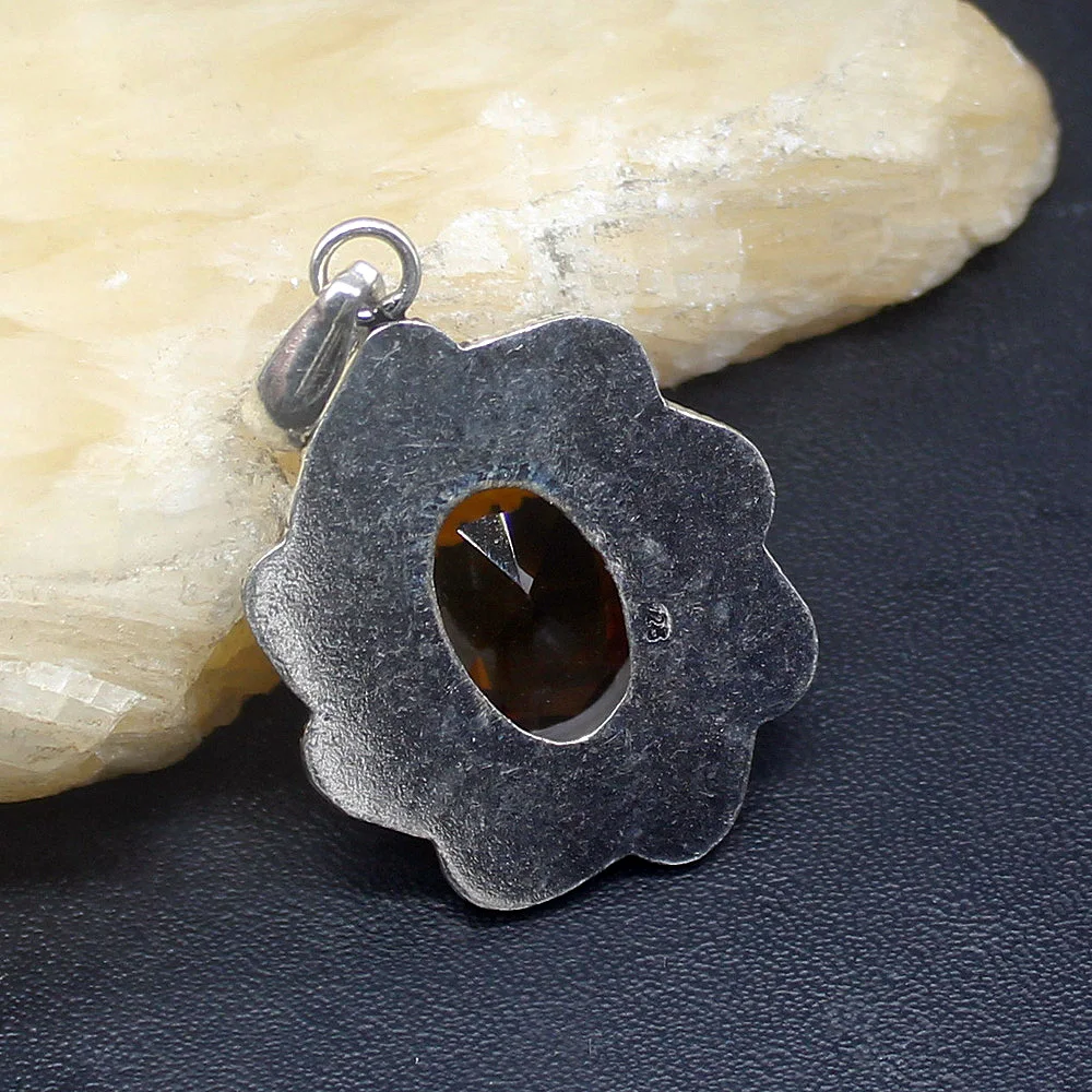 Gemstonefactory ювелирные изделия большая акция 925 серебро Косынка Vintage овальные медовый