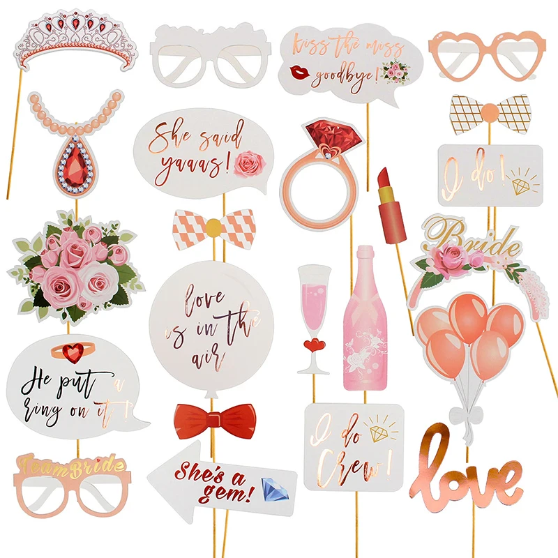 23pcs wedding Розовые золотые воздушные шары в деревенском стиле, свадебные украшения комнаты, винтажные вечерние принадлежности, декор на День святого Валентина, свадебный душ, сделай сам, стол - Цвет: 23pcs wedding