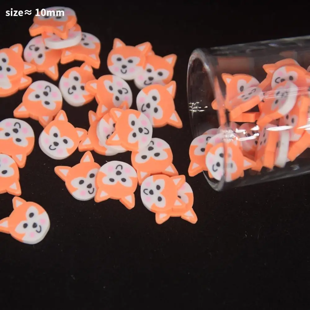 Печенье в форме собаки лисы мыши Рождественская елка полимерная глина цветные