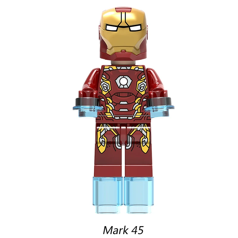 Супергерой Мстители Лига Броня Железного человека MK50 марка Кирпичи Набор