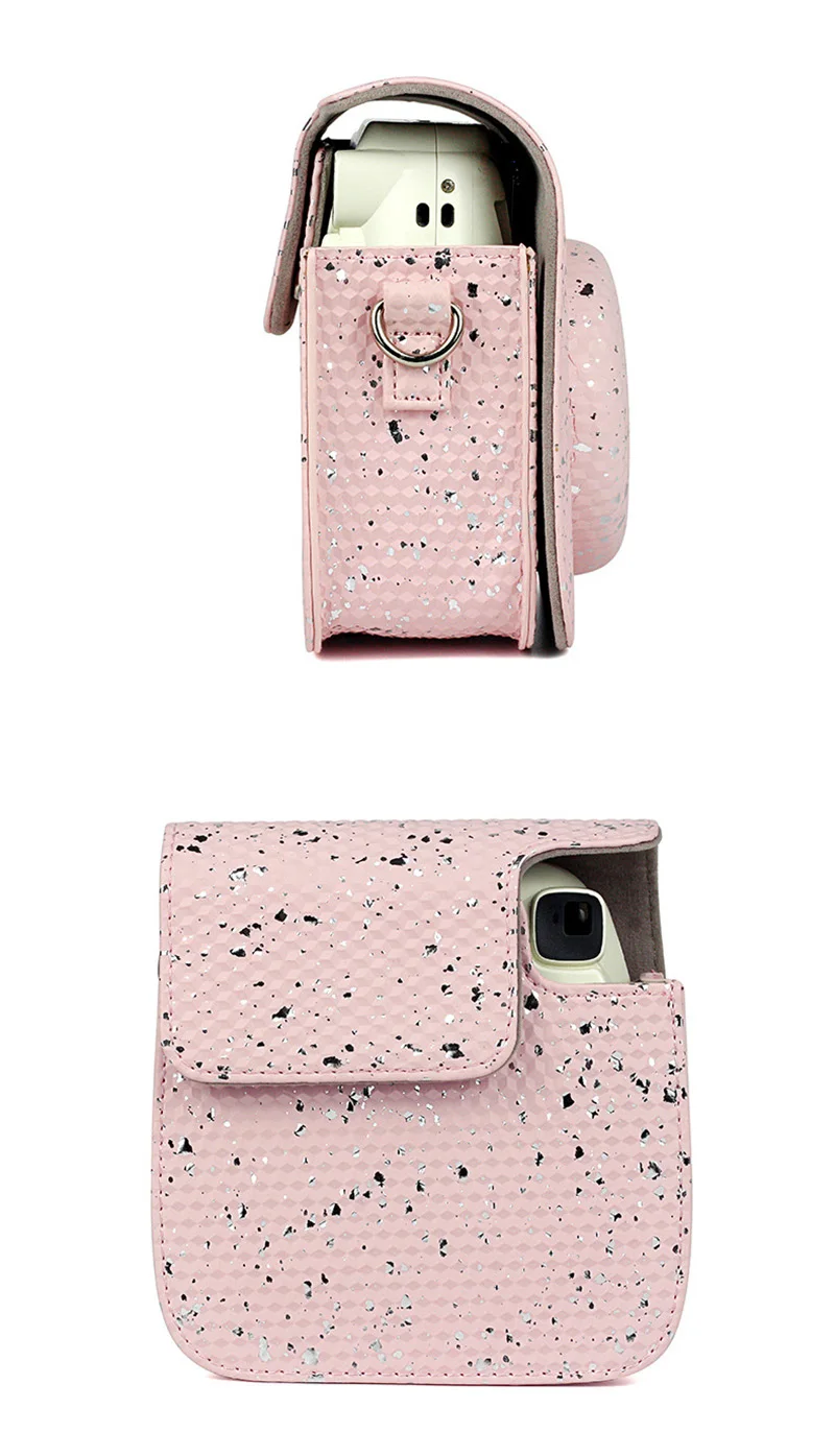 Fujifilm Instax Mini 9 Mini 8 мгновенная Пленка чехол для камеры аксессуары соты Блестящий плечевой ремень сумка защитный чехол сумка
