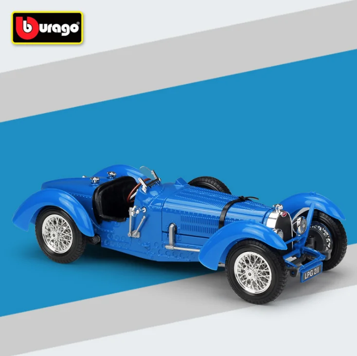 Модель автомобиля Maisto Bburago 1:18 1934 Bugatti Тип 59 Классическая Ретро модель из сплава