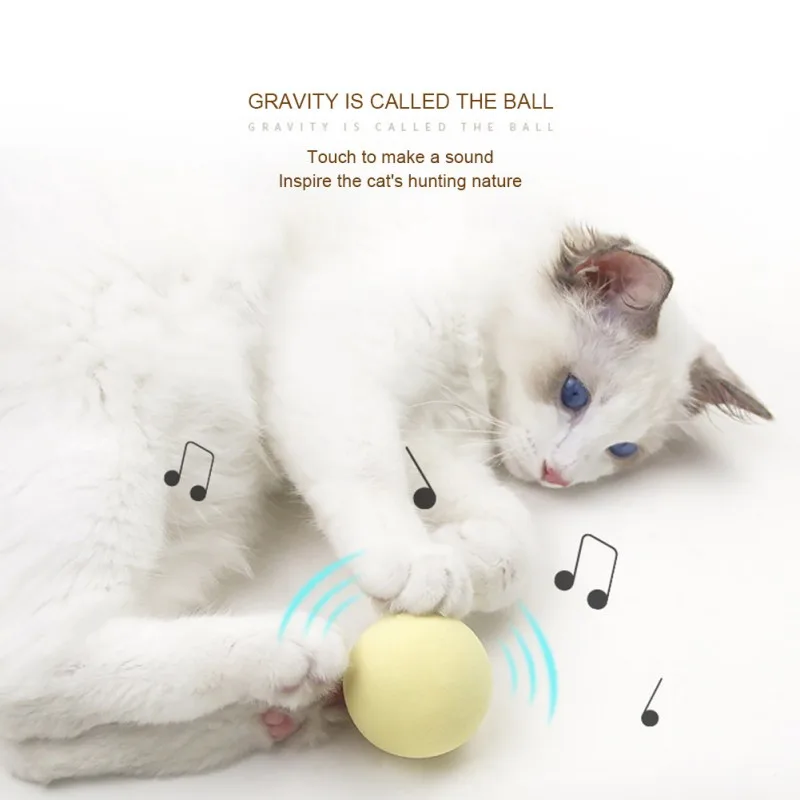 Pet Simulation Animal Vocalizes Self-hey Gravitational Call Ball Funny Cat Toy | Дом и сад