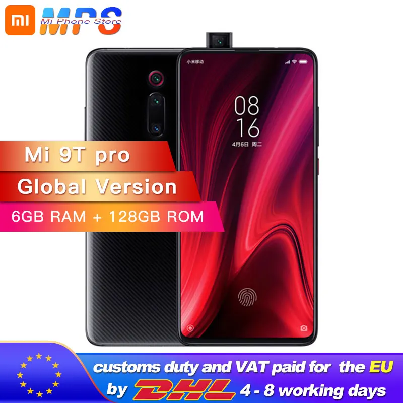 Глобальная версия Xiaomi mi 9Т Pro 128 ГБ 6 Snapdragon 855 9 T мобильный телефон 4000 мАч 48мп задняя