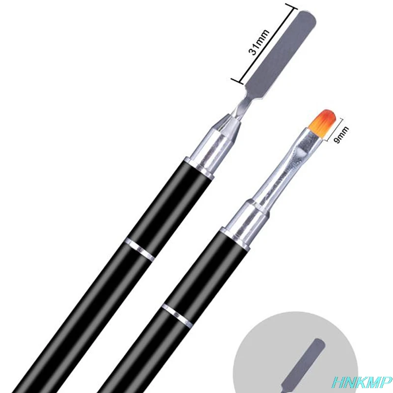 2 в 1 с двойным концом двойного Применение инструмент для маникюра Лак ногтей пера