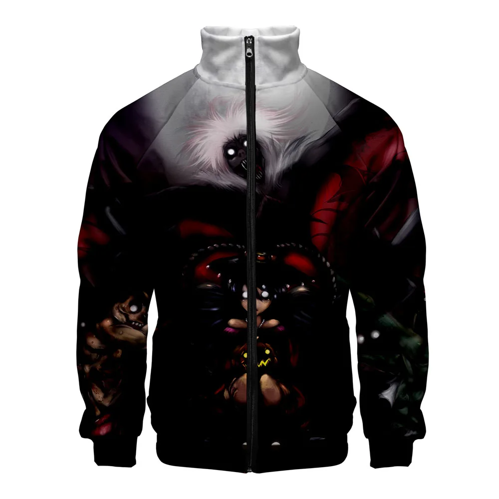 Хэллоуин НОВЫЙ 3D для женщин/мужчин мода молния стоячий воротник Повседневная