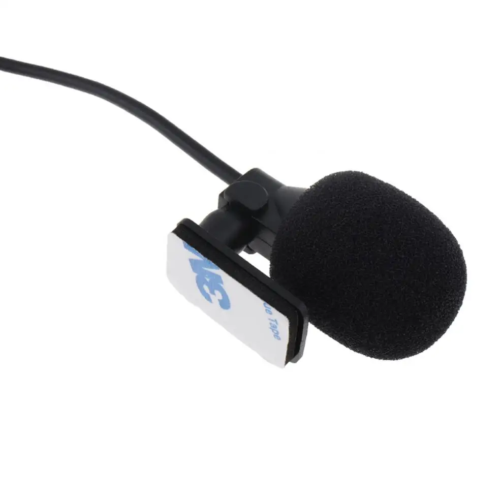 PVC Wired 3.5 mm Stereo Jack Mini 3m Car Microphone External Mic for PC DVD / GPS Player Radio Audio New | Электроника