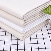 pure white linen cotton fabric cloth patchwork quilting fabrics diy bags clothing curtain canvas tablecloth handmade material