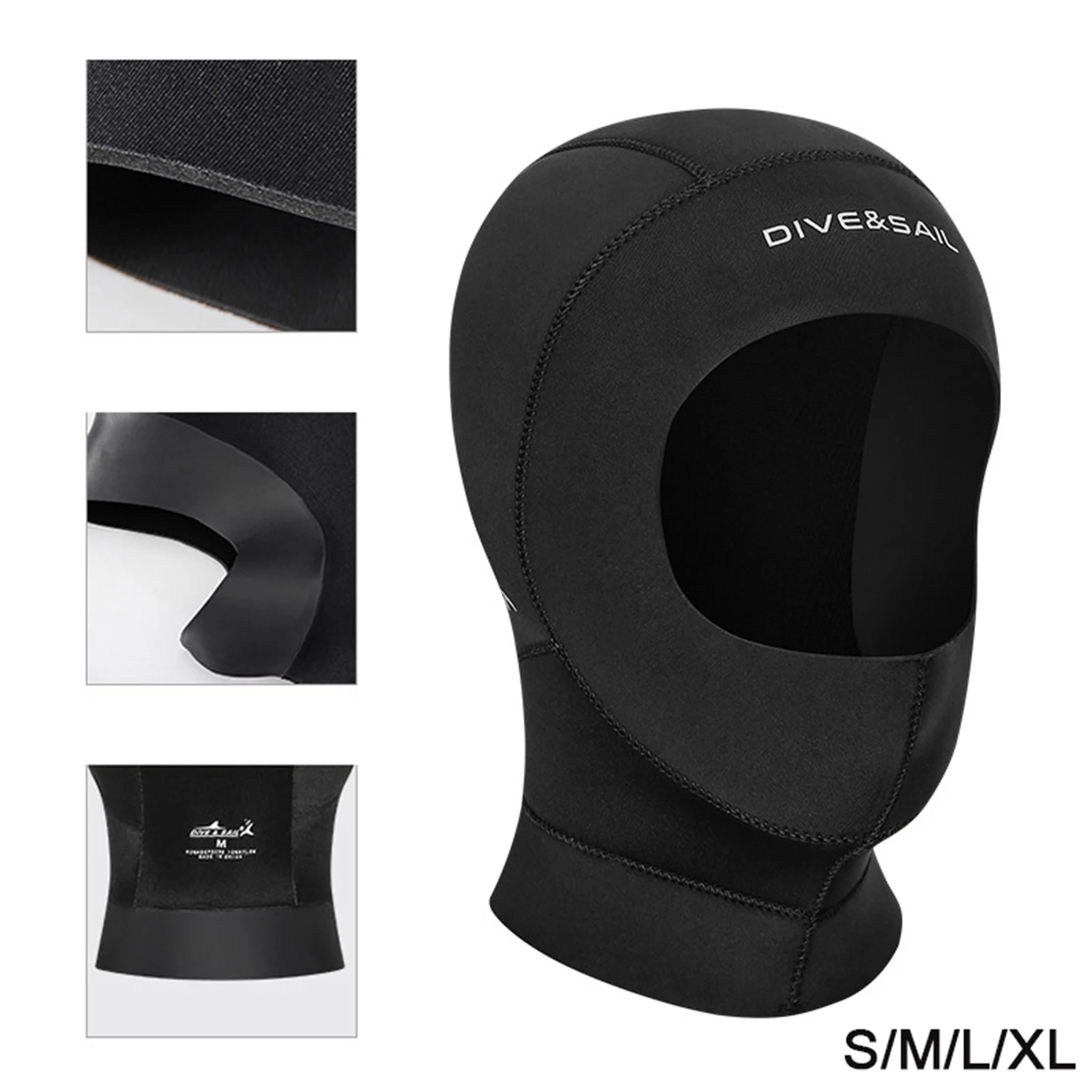 

Неопреновая шапка для дайвинга 3 мм, профессиональные тканевые зимние водонепроницаемые гидрокостюмы для плавания, накидка на голову, шлем,...