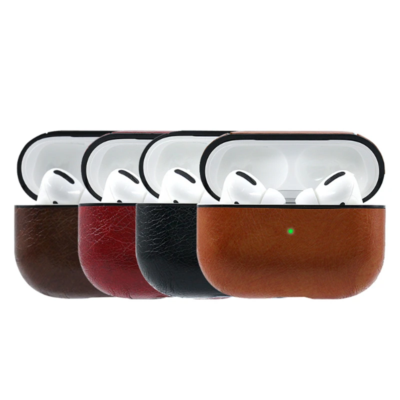 Кожаный защитный чехол для Apple Airpods pro bluetooth наушники PU 3 s с крючком|Аксессуары