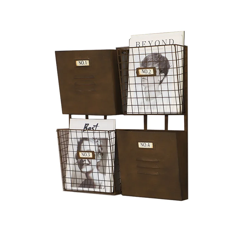 Винтажный Американский промышленный стиль железные художественные полки