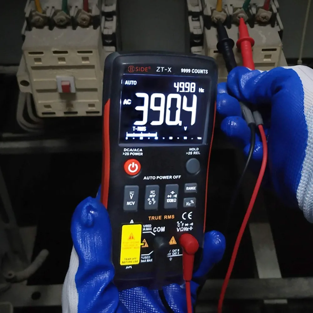 52BSIDE -X True Digital Multimeter 3-Line Triple Display 9999 Counts AC/DC Voltage Temperature Capacitance Tester New | Инструменты