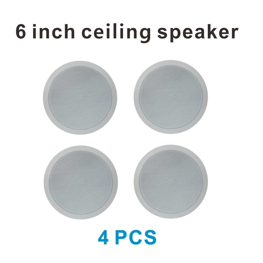 Настенный мини усилитель с сенсорным экраном 4 х15 Вт шт. 6 дюймовый