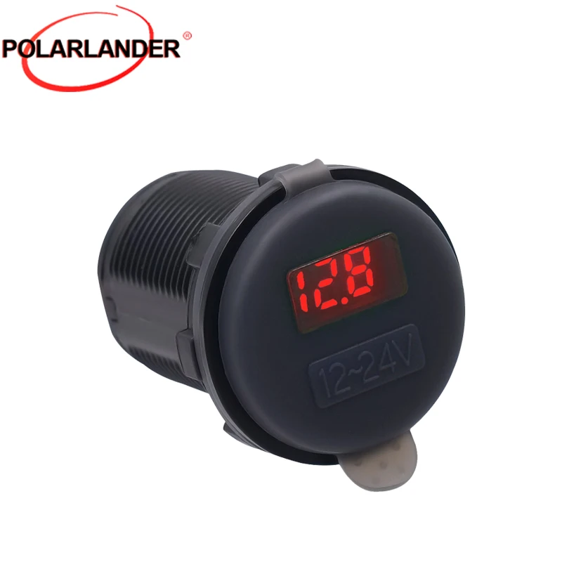 

Flame Retardant Voltage Meter for Car Motorcycle ATV RV SUV Boat Yacht 12V-24V ABS Motorcycle Voltmeter