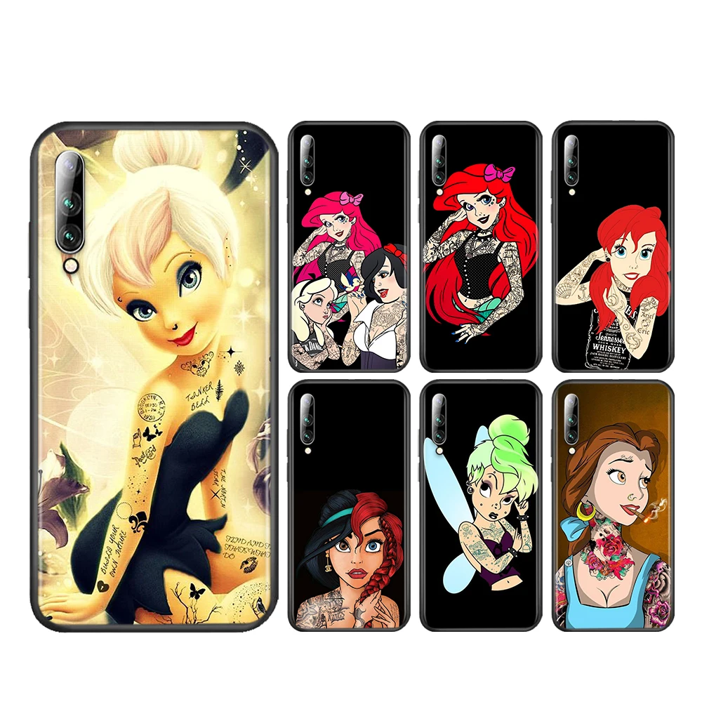 

Disney Princess Tattoo For Samsung A90 A80 A70 S A60 A50S A30 S A40 S A2 A20E A20 S A10S A10 E Black Phone Case