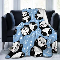childrens panda att four weasons micro pile blanket high quality flannel comfortable and warm woolen durable sheet 8060 inches