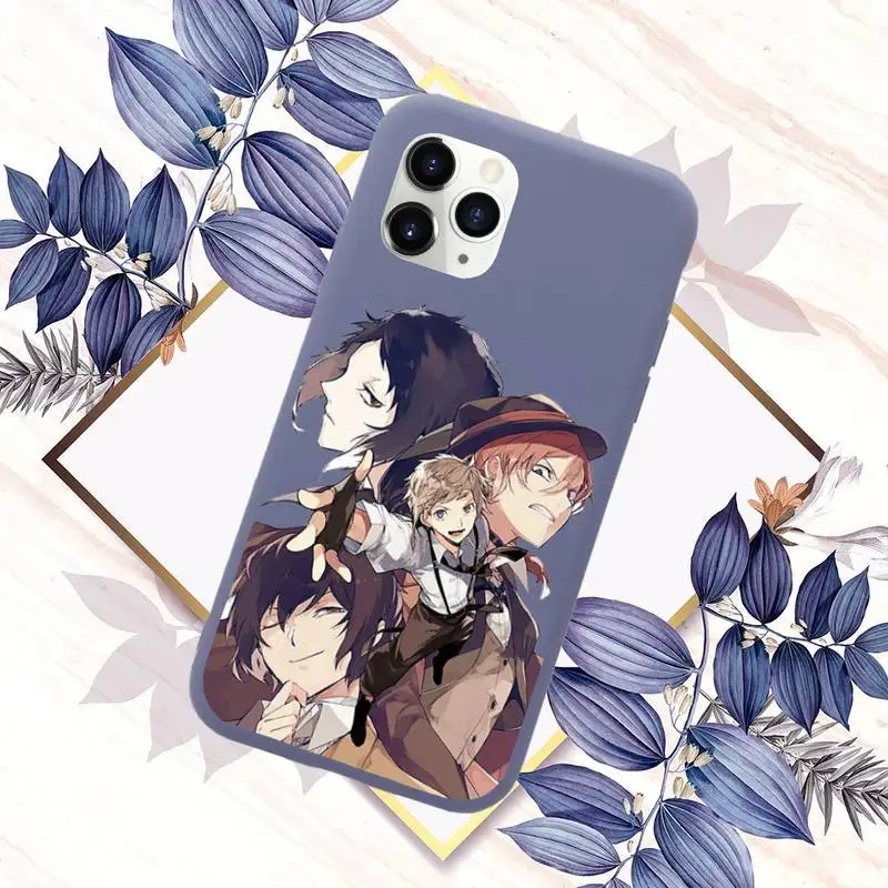 

bungou stray dogs Dazai Osamu Phone Case Candy Color for iPhone 11 12 mini pro XS MAX 8 7 6 6S Plus X SE 2020 XR
