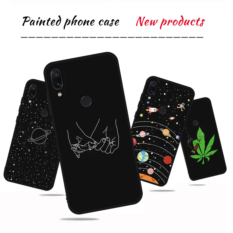 Чехол для телефона с рисунком влюбленной пары Xiaomi Redmi Note 7 6 Pro 5 6A Plus 5A S2 Pocophone F