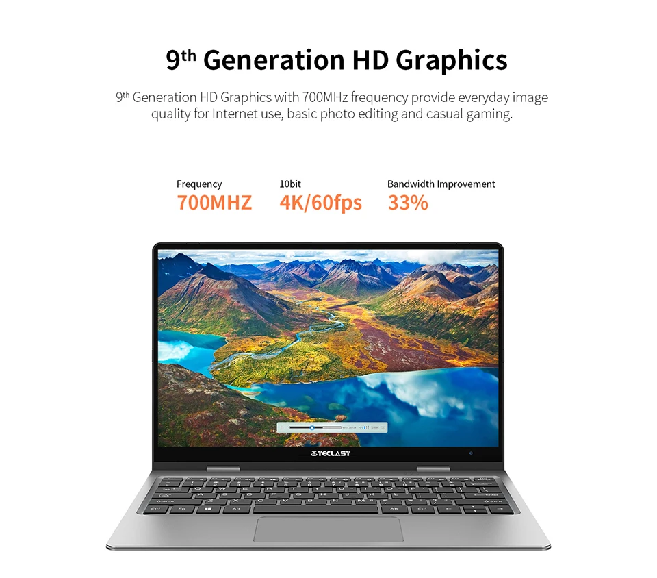 Ноутбук Teclast F5R 11,6 дюймов ОС Windows 10 Intel APOLLO LAKE N3450 четырехъядерный процессор 1,1 ГГц 8 Гб ОЗУ 256 ГБ SSD сенсорный экран HDMI